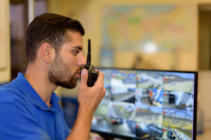 Man working in control room